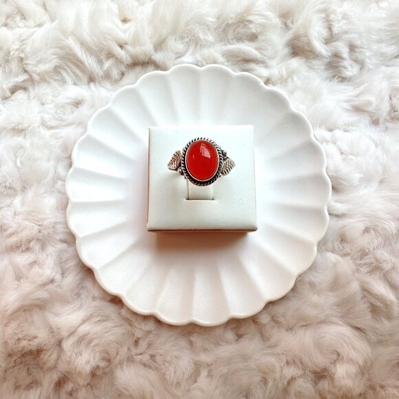 New Carnelian Sterling Silver Ring - Picture 5 of 5